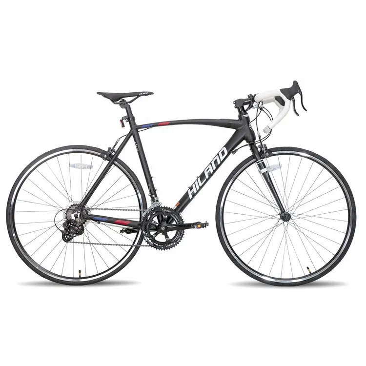 JOYKIE HILAND-bicicleta de carretera de aleación, 50 55 60cm, 700c, 14 velocidades, color blanco y negro