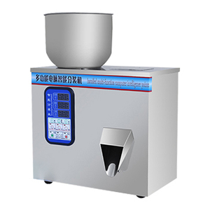 1000g halbautomat ische Kaffee gewürze Lebensmittel Tee Zucker und Reis pulver Granulat Partikel können Glasflasche Gewicht Füll maschine - Product Image 1