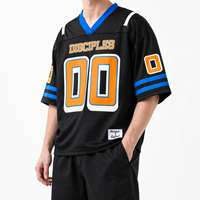 Maillot de football américain personnalisé pour hommes, maillot d'équipe en mesh, sublimation, surdimensionné, marque privée, vente en gros