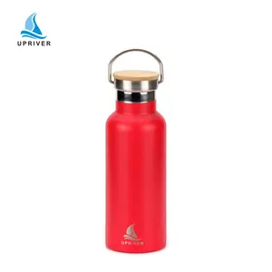2020 Eco Friendly Double Wall Custom Logo Sports Water Bottle Wide Mouth Vacuum Insulated Thermo Stainless Steel Drink Water Bot