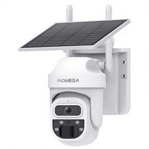 Nouvelle Caméra de Surveillance Extérieure Transfrontalière 4G à Énergie Solaire avec Capteur CMOS HD 3MP, Vision Nocturne Couleur et Interphone Vocal - Product Image 1