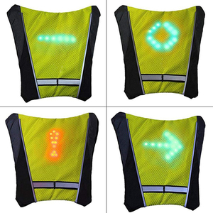 USB Rechargeable LED Reflective <b>Vest</b> for Outdoor Gear Customizable High Visibility Adjustable Elastic Cordless Jacket <b>Vest</b> - Product Image 2