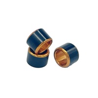 Nouvelle conception, bague pour oiseaux en alliage d'aluminium bicolore, bague de patte et bande de pied pour perroquet - Écologique, intérieur 7 mm x hauteur 8 mm, 0,8 g pour oiseaux