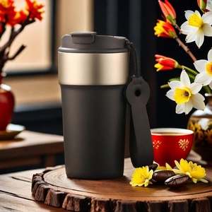 Coffee Travel Mug <b>Thermos</b> Sports Cup 500ml 17OZ Stainless Steel Double Wall Vacuum Insulated Tumbler with Lid Straw - Product Image 2