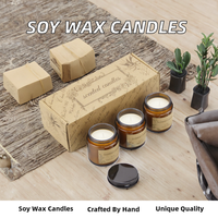 Velas aromáticas de cera de soja de 100g hechas a mano, tarro de cristal, etiqueta privada para el Día de San Valentín, fragancia de aceite esencial de boda de Acción de Gracias