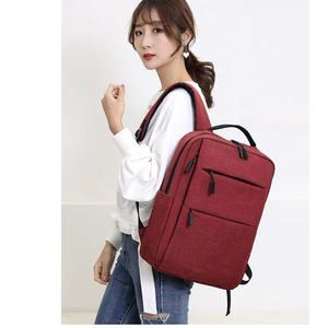 Mochila de gimnasio al por mayor con doble cremallera, mochila de negocios impermeable para computadora, informal, de hombro, para viajes y deportes con puerto de carga USB - Product Image 1