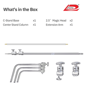 Suporte Profissional Saturn(PDL) <span class=keywords><strong>C</strong></span>-STAND-4 com Braços Oblíquos em Aço Inoxidável, Tripé Mágico <span class=keywords><strong>C</strong></span> Stand para Fotografia, Softbox Destacável - Product Image 5
