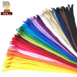 Color Invisible Zipper for Garment Bag Wholesale Buy High Quality 2 Way 20 28 60 90cm Open End Double Ended White Black
