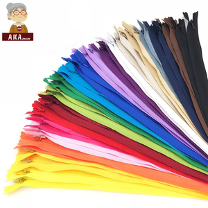 Cremallera invisible de color para bolsa de ropa, compra al por mayor, alta calidad, 2 vías, 20 28 60 90cm, extremo abierto, doble extremo, blanco y negro - Product Image 1