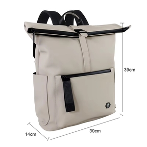 Lady Unisex Hotsale Fashion High Capacity Backpeck Evection Travel Laptop Bag Outdoor PU Leather <b>Backpack</b> With Pocket - Product Image 3