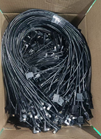 Cable de Extensión USB 2.0 A Hembra para Montaje en Panel con Conector a Mini USB 5 Pines Macho en Ángulo Recto de 90 Grados para Montaje Empotrado en el Tablero del Automóvil