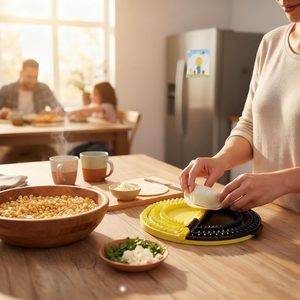 Crimpeur <span class=keywords><strong>à</strong></span> quesadillas et tacos 3-en-1 en plastique, compatible lave-vaisselle, écologique, pour cuisine domestique, <span class=keywords><strong>réglable</strong></span> 6/8/10 pouces - Product Image 5