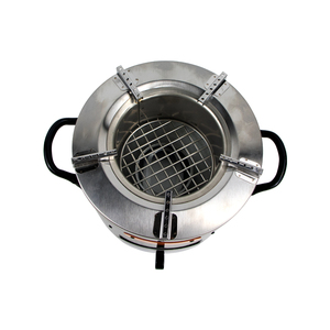 APG HW02 Durable Réchaud à <span class=keywords><strong>Bois</strong></span> Coupe-Vent Portable Multifonctionnel Intégré en Acier Inoxydable pour Camping Pique-Nique Extérieur - Product Image 3
