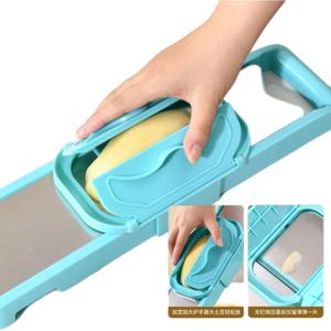 Rallador Semiautomático Multifuncional de Doble Puerta con Cuchillas de Acero Inoxidable, Cortador de Verduras y Patatas para Cocina - Product Image 2