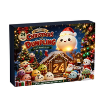Nouveauté 2026 : Boîte de jouets Squishy Croustillants, Calendrier de l'Avent Squishy de Noël, Jouets Squishy de Noël en Gros pour les Fêtes