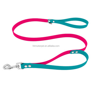 Tactique Double Poignée Chien Laisse Robuste PVC Enduit Métal Mousqueton Contrôle Facile Formation Élastique En Caoutchouc Durable Breakaway - Product Image 1