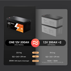 แบตเตอรี่ซันพาล Lifepo4 100Ah 120Ah 150Ah 200Ah 250Ah 12V แบตเตอรี่ลิเธียมไอรอนฟอสเฟตสำหรับระบบพลังงานแสงอาทิตย์ - Product Image 4