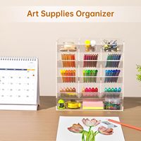 Acrylique Vertical Marqueur Organisateur 150 Makers Angle Porte-Stylo Clair Grand Stationnaire Porte-Crayon Bureau Art Présentoirs