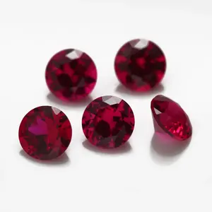 wuzhou factory price Top standard Synthetic loose ruby #5