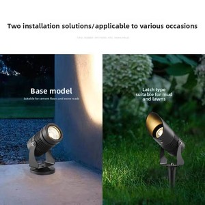 Bán Buôn Điện 220V LED Ngoài Trời Đèn Sân Vườn Không Thấm Nước Bãi Cỏ Đèn Mặt Đất Nhôm Cơ Thể IP65 Cảnh Quan Thay Đổi Độ Sáng - Product Image 2