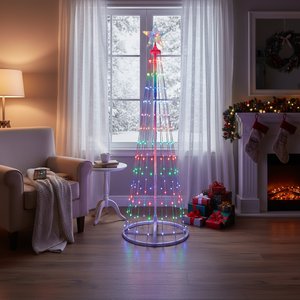 Albero di Natale a LED USB + Telecomando 24 Funzioni RGB 150cm IP44 6W (GSC 204690083) - Product Image 3