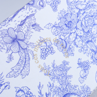 Boîte cadeau rigide personnalisée en toile bleue avec impression dorée, matériaux recyclés, emballage mat de luxe pour parfums, cosmétiques haut de gamme