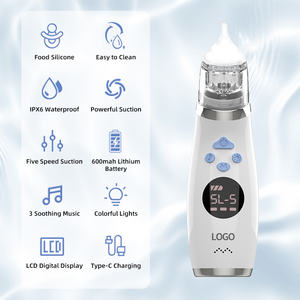 Aspirador <span class=keywords><strong>Nasal</strong></span> Eléctrico para Bebé 2025 Limpiador de Nariz de Silicona Suave para Recién Nacidos y Lactantes con Pantalla LCD y Potente Succión - Product Image 2