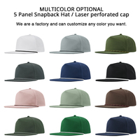 Gorra de Béisbol Deportiva Impermeable con Logotipo Personalizado, Gorra de Golf con Orificios Perforados con Láser, 5 Paneles, 100% Poliéster, Deportiva, Unisex