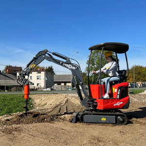 Mini-excavatrice de 1 tonne ERE10pro, excavatrice compacte sur chenilles avec 120. Béquille de déviation pour l'agriculture et la construction - Product Image 1