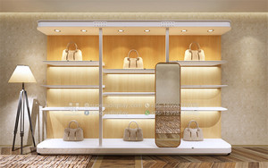 Bespoke Boutique Túi Xách Đứng Giá Bộ Phận Túi Hiển Thị Đồ Nội Thất Bằng Gỗ Cửa Hàng Bán Lẻ Hiển Thị Kệ Cho Túi Xách - Product Image 2