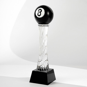 Nouveau design balle <span class=keywords><strong>de</strong></span> golf colorée Globe en <span class=keywords><strong>verre</strong></span> <span class=keywords><strong>de</strong></span> cristal Trophées <span class=keywords><strong>de</strong></span> récompenses Trophées en <span class=keywords><strong>verre</strong></span> <span class=keywords><strong>de</strong></span> cristal gravés sur mesure - Product Image 3