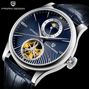 PAGANI DESIGN 1656 alta qualità orologio da polso analogico impermeabile cassa in acciaio inox orologi meccanici uomini
