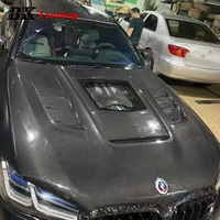 Capot avant en fibre de carbone au design transparent modifié BK Tuning M5 F90 pour BMW M5 F90 G30, capots de moteur universels
