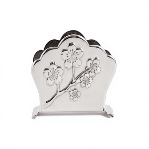 Porte-serviettes en métal à motif floral de cerisier, design texturé, pour cuisine et salle à manger, commande en gros - Product Image 1