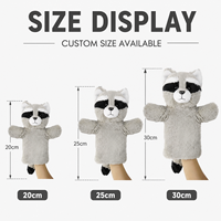 Fabricant de marionnettes à main en peluche personnalisées en polyester, poupée sur mesure, peluche super douce en Velboa, vente en gros, CE ASTM OEM ODM