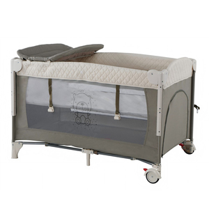 <span class=keywords><strong>Cunas</strong></span> de bebé bordadas acolchadas ajustables de cinco niveles con diseño elegante para la comodidad y la seguridad de los niños - Product Image 3