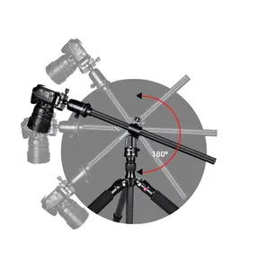 Manbily ZW02 kamera tripodu uzatma kolu dönebilen harici çok açılı merkezi sütun Tripod çapraz merkezi sütun yatay çubuk