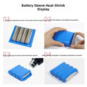 Pellicola Termoretraibile in PVC Blu <span class=keywords><strong>per</strong></span> Imballaggio Batterie, Separatore, Tubo Sigillante, <span class=keywords><strong>Guaina</strong></span> Termoretraibile dalla Cina - Product Image 3