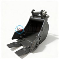 Godet de tranchage étroit pour mini-excavatrice, avec axe de 200mm, 300mm, 25mm, 30mm, pour excavatrices de 0,5 à 3 tonnes (CAT, Kubota, Bobcat), pour câbles et tuyaux utilitaires