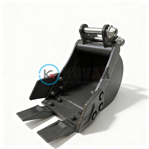 Godet de tranchage étroit pour mini-excavatrice, avec axe de 200mm, 300mm, 25mm, 30mm, pour excavatrices de 0,5 à 3 tonnes (<span class=keywords><strong>CAT</strong></span>, Kubota, Bobcat), pour câbles et tuyaux utilitaires - Product Image 1