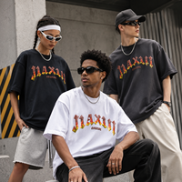 T-shirts en coton de haute qualité pour hommes, unisexe, avec logo personnalisé, impression en relief, style streetwear urbain, vente en gros
