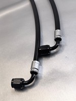 Kit de conduites de carburant en PTFE recouvert de PU Haofa personnalisé AN6/AN8/AN10/AN12 avec raccords sertis. Ensemble de tuyaux d'huile pour la course automobile