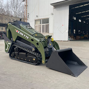 Mesin Diesel Kubota Derette V1000 Mini Skid Steer Tracked Loader Compact Stand on Skidsteer untuk Penggunaan Rumah Tangga - Product Image 2