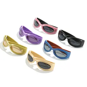 Venta al por mayor de lujo, diseñador de marca, gafas de sol de moda ciclismo de ojo de gato gafas de sol mujer tonos