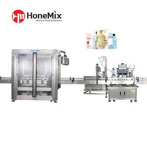 Ligne de remplissage automatique à servo-piston HoneMix Machine de remplissage et de scellage de shampoing pour crème corporelle cosmétique en vente - Product Image 1
