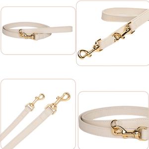 Individuell Anpassbares Schwarzes Designer-Hundehalsband aus Wasserdichtem, Veganem Luxus-Leder mit Metallschnalle für Welpen und mittelgroße Hunde, inklusive Anhänger - Product Image 5