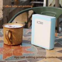 Printer Inkjet Genggam Portabel Laris Manis Garansi 1 Tahun Semi-Otomatis Untuk Kopi, Makanan, Desain Bunga, Tinta Edible