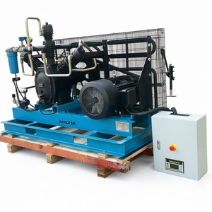 <strong>Air</strong> Cooled Water Cooled Lubricated Oil-injected 11KW 15HP 30-40 Bar 1.2m/min Piston <strong>Air</strong> Compressor with Engine - Product Image 6