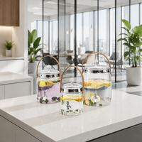 Grande carafe à eau froide en PET avec robinet et infuseur à fruits pour thé glacé et limonade, distributeur de boissons en libre-service