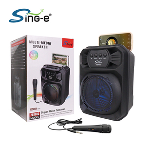 SING-E zqs603 OEM Ngân Sách hỗ trợ 6.5 "karaoke Loa BT 5.0 Mic/USB/TF/FM nhỏ gọn mạnh mẽ cho nhà hát ngoài trời thu thậ<span class=keywords><strong>p</strong></span> - Product Image 1